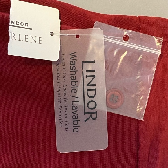 NWT Vintage Lindor Plus Sz 16P Suede Button Front Pockets Burgundy Midi Skirt - Picture 10 of 11